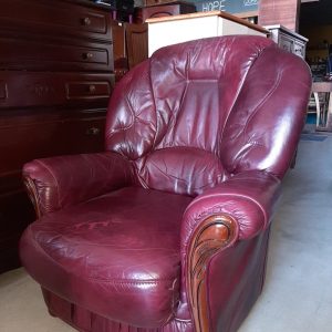 Burgundy Armchair